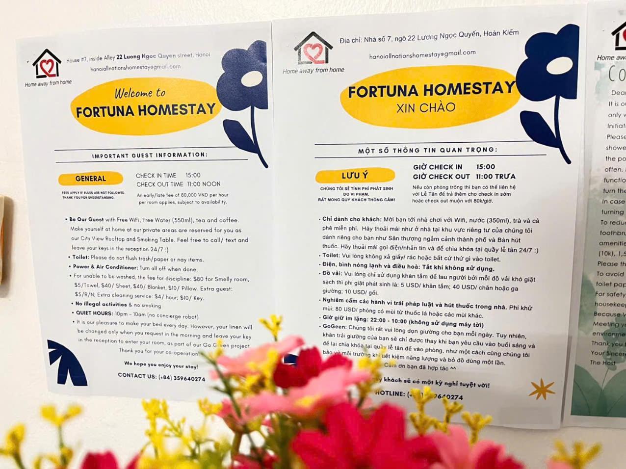 Fortuna Homestay Hanoi Bagian luar foto